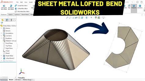 solidworks sheet metal cone|solidworks conical sheet metal.